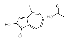 acetic acid,1-chloro-4-methylazulen-2-ol结构式