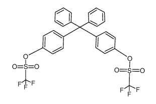 4,4'-(diphenylmethylene)bis(4,1-phenylene) bis(trifluoromethanesulfonate) Structure