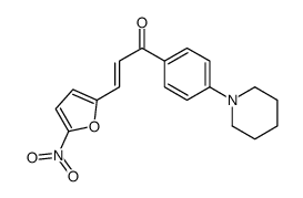 (E)-3-(5-nitrofuran-2-yl)-1-(4-piperidin-1-ylphenyl)prop-2-en-1-one Structure