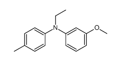 N-ethyl-3-methoxy-N-(4-methylphenyl)aniline结构式