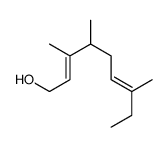 3,4,7-trimethylnona-2,6-dien-1-ol结构式