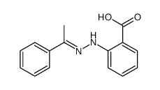 2-[2-(1-phenylethylidene)hydrazinyl]benzoic acid Structure