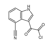 (4-cyano-indol-3-yl)-oxo-acetyl chloride结构式
