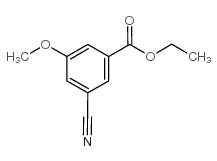 3-甲氧基-5-氰基苯甲酸乙酯结构式