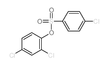 2,4-dichloro-1-(4-chlorophenyl)sulfonyloxy-benzene结构式