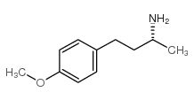 (R)-(-)-3-(4-甲氧基苯基)-1-甲基丙胺结构式