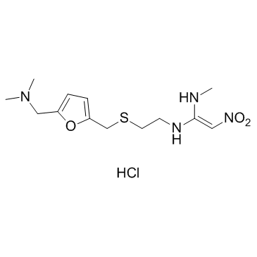 Ranitidine hydrochloride structure