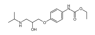 Carbanilic acid, p-(2-hydroxy-3-(isopropylamino)propoxy)-, ethyl ester结构式