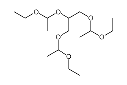 acetaldehyde ethyl glyceryl mixed acetal Structure