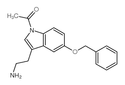 N-乙酰基-5-苄氧基色胺结构式