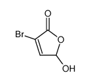 3-bromo-5-hydroxy-5H-furan-2-one结构式
