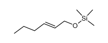 (E)-1-(trimethylsilyloxy)hex-2-ene结构式