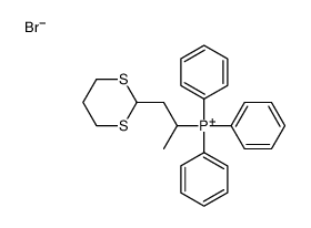 1-(1,3-dithian-2-yl)propan-2-yl-triphenylphosphanium,bromide Structure