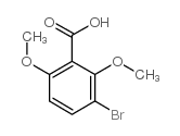 3-溴-2,6-二甲氧基苯甲酸结构式