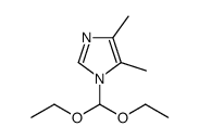 1-(二乙氧基甲基)-4,5-二甲基-1H-咪唑结构式