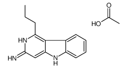 3-氨基-1-丙基-5H-吡啶并(4,3-b)吲哚乙酸结构式