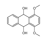 1,4-dimethoxy-9,10-dihydroanthracene-9,10-diol结构式