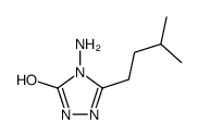 4-amino-3-(3-methylbutyl)-1H-1,2,4-triazol-5-one结构式