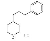 4-(3-苯基丙基)-哌啶盐酸盐结构式