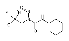 3-Cyclohexyl-1-(2,2-dideuterio-2-chloroethyl)-1-nitrosourea结构式