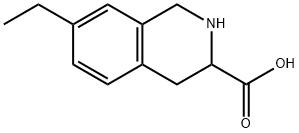 7-ethyl-1,2,3,4-tetrahydroisoquinoline-3-carboxylic acid structure
