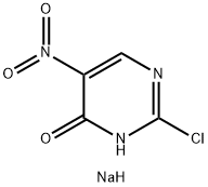 2-Chloro-4-hydroxy-5-nitro-pyrimidine, sodium salt结构式