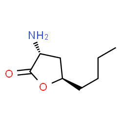 2(3H)-Furanone, 3-amino-5-butyldihydro-, (3R,5R)- (9CI) structure