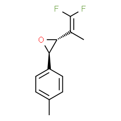 Oxirane, 2-(2,2-difluoro-1-methylethenyl)-3-(4-methylphenyl)-, (2R,3R)-rel- (9CI)结构式