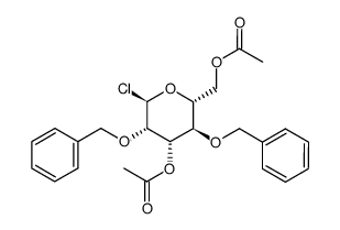 3,6-di-O-acetyl-2,4-di-O-benzyl-α-D-mannopyranosyl chloride Structure