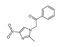 2-methyl-4-nitro-1-phenacylimidazole Structure