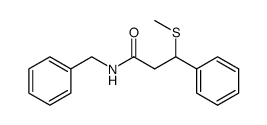 N-benzyl-3-(methylthio)-3-phenylpropanamide Structure