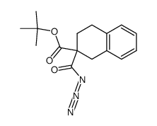 2-Azidocarbonyl-1,2,3,4-tetrahydro-naphthalene-2-carboxylic acid tert-butyl ester结构式