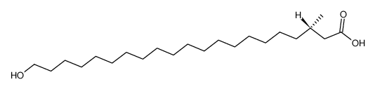 (S)-21-Hydroxy-3-methylheneicosansaeure Structure