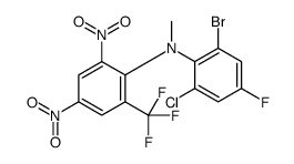 N-(2-bromo-6-chloro-4-fluorophenyl)-N-methyl-2,4-dinitro-6-(trifluoromethyl)aniline Structure