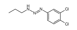 n-propyl-3,4-dichlorophenyltriazene Structure
