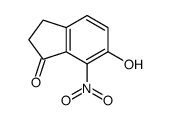 6-羟基-7-硝基-1-茚酮结构式