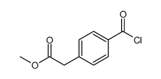 Benzeneacetic acid, 4-(chlorocarbonyl)-, methyl ester (9CI) Structure