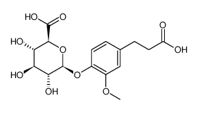 Dihydro Ferulic Acid 4-O-β-D-Glucuronide Structure