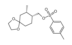 ((7S,8R)-7-methyl-1,4-dioxaspiro[4.5]decan-8-yl)methyl 4-methylbenzenesulfonate结构式