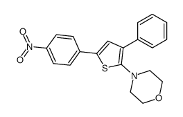 4-[5-(4-nitrophenyl)-3-phenylthiophen-2-yl]morpholine结构式