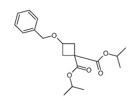 3-(苄氧基)环丁烷-1,1-二羧酸二异丙酯结构式