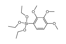 4-(triethoxysilyl)-1,2,3-trimethoxybenzene结构式