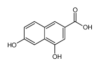 4,6-二羟基-2-萘酸结构式