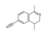 1,4-dimethyl-3,4-dihydroisoquinoline-6-carbonitrile Structure