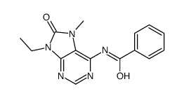 N-(9-ethyl-7-methyl-8-oxopurin-6-yl)benzamide结构式