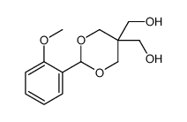 [5-(hydroxymethyl)-2-(2-methoxyphenyl)-1,3-dioxan-5-yl]methanol结构式