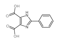 1H-Imidazole-4,5-dicarboxylicacid, 2-phenyl- Structure
