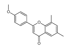 2-(4-methoxyphenyl)-6,8-dimethylchromen-4-one Structure