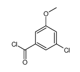 Benzoyl chloride, 3-chloro-5-methoxy- (9CI) Structure