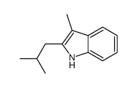 3-methyl-2-(2-methylpropyl)-1H-indole Structure